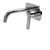 Fleur Wall Mounted Single Lever Mixer and Spout in Polished Chrome by Aqua Vera Australia