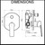 Fleur Wall Mounted Shower Mixer with Diverter Dimensions Diagram for Bathroom Renovation in Australia