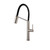 Vito Bertoni Cori Pull Down Kitchen Mixer Tap in Granite finish with black silicone hose for modern Australian homes.