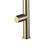 Vito Bertoni SOL2 slim matte brass L-shaped kitchen mixer tap with progressive rotary handle for contemporary Australian homes.