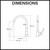 Technical drawing of Alder SOHO lead free gooseneck kitchen mixer showing dimensions 341mm height and 205mm depth for Australian home renovations.