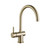 Modern Wish2 Matte Brass Gooseneck Kitchen Sink Mixer Tap, ideal for contemporary Australian kitchen renovations.
