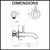 Vito Bertoni WISH2 Matte Black Wall Mounted Basin Bath Mixer and 180mm Spout with Backplate for modern Australian bathrooms.