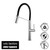 Vito Bertoni CORI Chrome Pull Down Kitchen Mixer Tap with Black Silicone Hose, available in Australia.