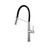 Vito Bertoni Cori Chrome Pull Down Kitchen Sink Mixer Tap with Black Silicone Hose available at Renovator Store Australia