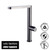 Vito Bertoni SOL2 Slim Kitchen Mixer Tap in Graphite, L-Shaped Neck Design, Modern Sink Tapware for Australian Homes