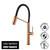 Vito Bertoni CORI Copper Pull Down Kitchen Mixer Tap with Black Silicone Hose, Designer Tapware Australia