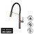 Vito Bertoni Cori Pull Down Kitchen Mixer Tap Graphite with Black Silicone Hose Lead Free ALDER-85954-2282 Australia