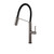 Vito Bertoni Cori Graphite Pull Down Kitchen Mixer Tap with Black Silicone Hose, Lead Free Sink Mixer, Renovator Store Australia
