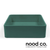 Nood Co. Vesl Square Teal Concrete Basin for Modern Australian Bathrooms
