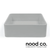 Nood Co Cloud Square Concrete Surface Mounted Basin, Modern Bathroom Sink at Renovator Store Australia.