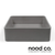 Nood Co Mid Tone Grey Square Concrete Vesl Basin for modern Australian bathrooms.