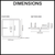 Nood Co Vesl Square Concrete Basin dimensions and specifications sheet for bathroom renovations in Australia.