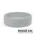 Modern Australian handmade Nood Co Cloud concrete surface mount round bowl basin for contemporary bathroom designs.