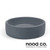 Nood Co Copan Blue Funl Round Concrete Basin, surface-mounted bathroom sink, Australian handmade concrete artistry.