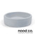 Nood Co Powder Blue Round Concrete Surface Mount Basin, Handcrafted Minimalist Bathroom Wash Basin Australia.