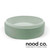 Two-tone Mint Stepp Circle concrete surface mount bathroom basin by Nood Co, designed and handcrafted in Australia.
