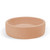 Modern Pastel Peach Nood Co Hoop Round Concrete Basin for surface mount bathroom renovations in Australia.