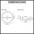 Technical dimensions diagram for the Nood Co Stepp Circle Round Concrete Basin, 400mm diameter, available at Renovator Store Australia.