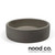 Nood Co Mid Tone Grey round concrete surface mounted vessel basin, high-quality designer bathroom sink available for purchase at Renovator Store, Australia.