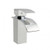 Aquaperla Cascade Waterfall Chrome Short Basin Mixer Tap for Modern Bathroom Renovations, Australia.