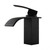 Aquaperla Cascade Waterfall Matte Black Basin Mixer for Modern Australian Bathrooms