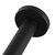 Aquaperla Echo Round Matte Black Bathtub Basin Wall Spout Base Plate Close-up for Modern Bathroom Renovations Australia