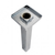 AQUAPERLA Blaze Square Chrome Ceiling Shower Arm 600mm with flange for modern bathroom renovations in Australia.