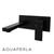 Aquaperla Blaze Matte Black Wall Mounted Bathtub and Basin Mixer with Spout - Modern Bathroom Tapware Australia