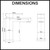 Dimension diagram for Aquaperla Blaze Square Chrome Basin Mixer available at Renovator Store Australia.