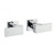 Aquaperla Blaze Chrome Square Shower Wall Taps facing right for modern bathroom renovations in Australia.