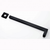 Aquaperla Blaze Square Black Wall Mounted Shower Arm 400mm with Square Base Plate available at Renovator Store Australia.