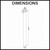 Aquaperla Echo Round Chrome Ceiling Shower Arm 400mm Dimensions Diagram Australia