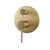 Modern Aquaperla Lucid Pin Series Round Gold Basin Mixer Tap for contemporary Australian bathroom renovations.
