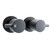 Matte black modern round lever wall-mounted shower taps and mixer set for bathroom renovations in Australia.