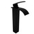 Modern matte black waterfall tall basin mixer tap for contemporary Australian bathrooms.