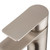 Modern VOG series brushed nickel basin mixer tap featuring a sleek rounded design for contemporary Australian bathrooms in Sydney and Melbourne.