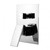 Aquaperla Blaze Chrome Square Bath and Shower Wall Mixer with Diverter for modern Australian bathrooms.