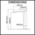 Technical dimension diagram for the Aquaperla Ivano Tall Basin Mixer showing a height of 289mm and a spout reach of 195mm for modern bathroom renovations in Australia.