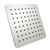 Aquaperla Blaze Super-Slim 200mm Square Chrome Rainfall Shower Head for modern Australian bathrooms.