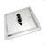 Back view of a Blaze 200mm super-slim square chrome rainfall shower head from Renovator Store Australia.