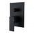 Modern Aquaperla Blaze Matte Black Square Shower and Bath Mixer with Diverter for contemporary Australian bathroom renovations.