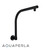Aquaperla Matte Black Round Swivel Wall Mounted Shower Arm for Modern Bathroom Renovations in Australia