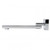 Side view of the Aquaperla Blaze Chrome Bathtub Basin Wall Spout facing left, featuring a modern square design and polished chrome finish for Australian bathrooms.