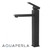 Aquaperla Solid Brass Square Tall Basin Mixer Tap in Matte Black finish, an elegant bathroom vanity essential for contemporary Australian homes.