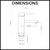 Aquaperla Echo Round Mid Height Basin Mixer Dimension Diagram Chrome Finish Australia