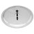 Aquaperla 250mm Super-Slim Round Chrome Rainfall Shower Head back view, Australian standard stainless steel bathroom fixture.
