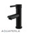 Matte black round basin mixer tap for modern Australian bathrooms, sleek deck-mounted vanity faucet design.