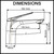 Technical dimension diagram for a modern Australian bathroom basin mixer tap showing standard height and spout reach measurements.