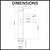 Aquaperla Echo Round Tall Basin Mixer Chrome Dimension Diagram for Australia Bathroom Renovations